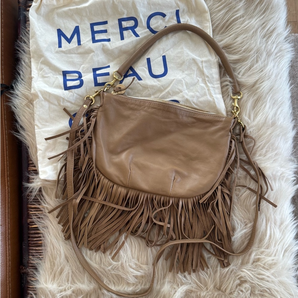 Clare V Clay Fringe Petit Moyen